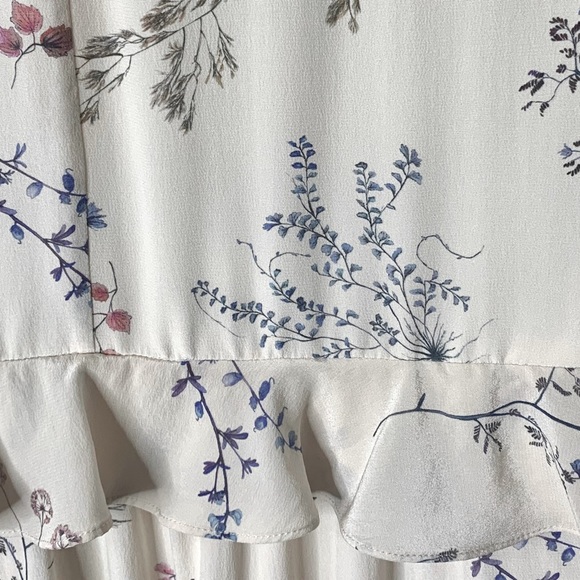 100% SILK‼️ RACHEL ZOE Floral Maxi Dress, Size 6 - Picture 4 of 9